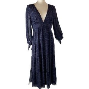Madewell Sz 10 Navy Prairie Dress